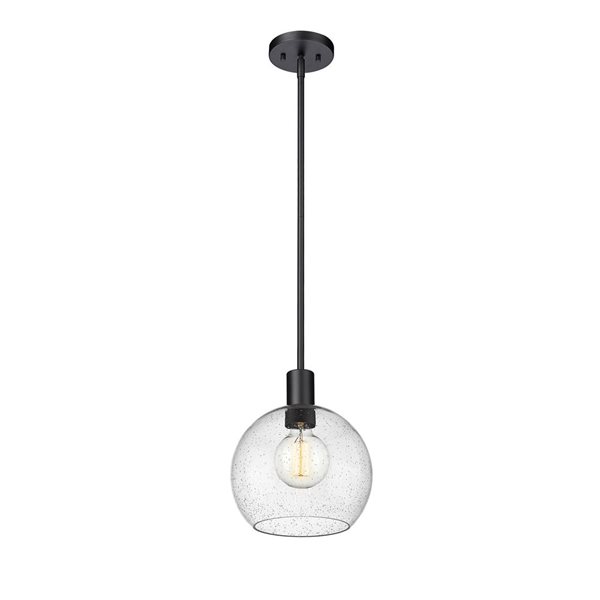 Z-Lite Matte Black Margo 1-Light Pendant