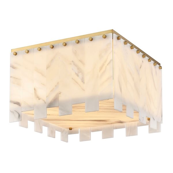 Z-Lite Rubbed Brass Viviana 6-Light Flush Mount