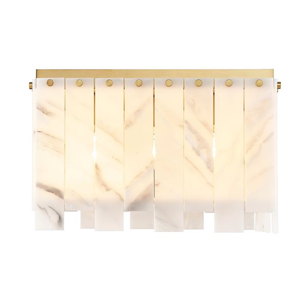 Z-Lite Rubbed Brass Viviana 6-Light Flush Mount