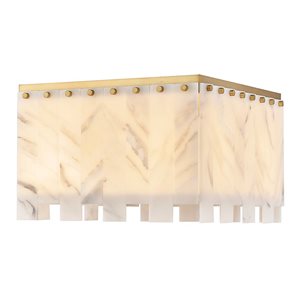 Z-Lite Rubbed Brass Viviana 6-Light Flush Mount