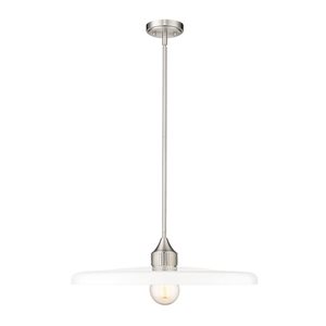 Z-Lite Brushed Nickel Paloma 1-Light Pendant