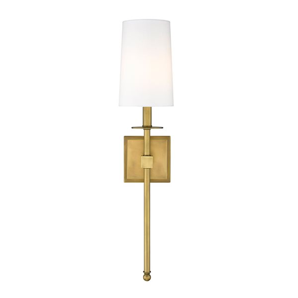 Z-Lite Rubbed Brass Camila 1-Light Wall Sconce