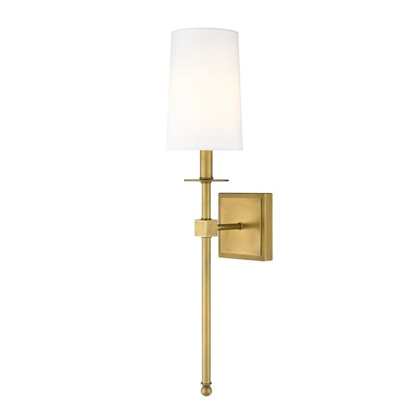 Z-Lite Rubbed Brass Camila 1-Light Wall Sconce