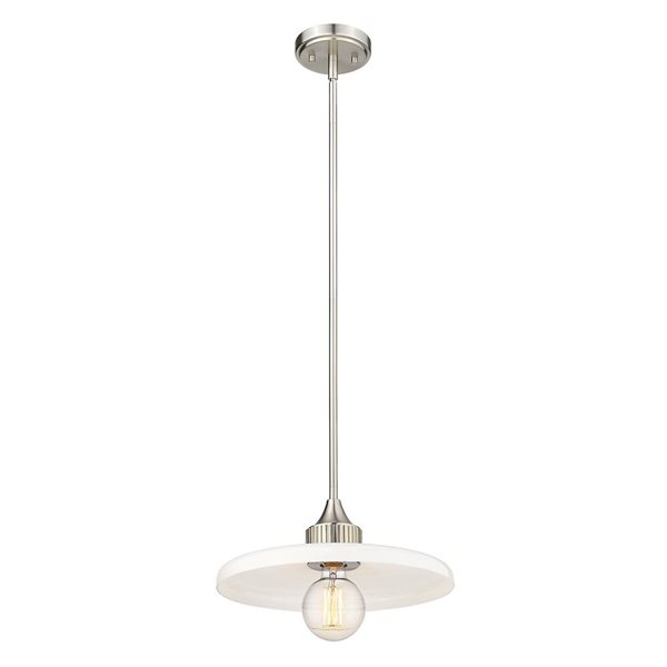 Z-Lite Brushed Nickel Paloma 1-Light Pendant