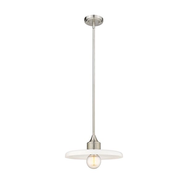 Z-Lite Brushed Nickel Paloma 1-Light Pendant