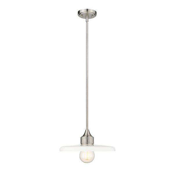 Z-Lite Brushed Nickel Paloma 1-Light Pendant