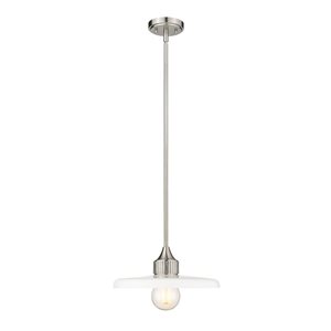 Z-Lite Brushed Nickel Paloma 1-Light Pendant