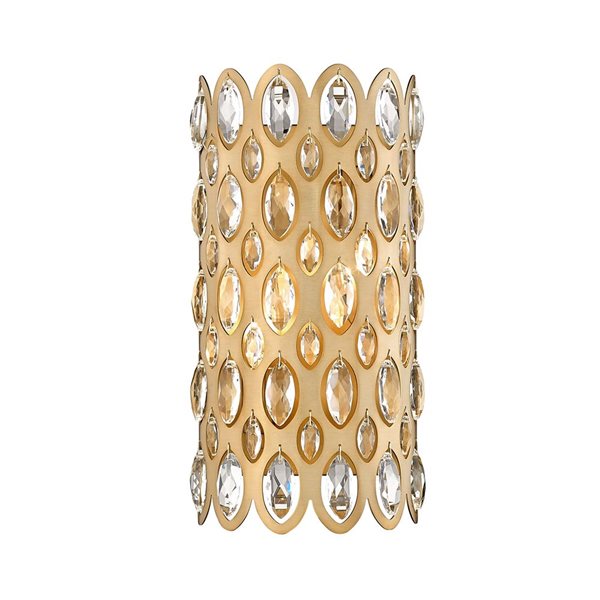 Z-Lite Heirloom Brass Dealey 2-Light Wall Sconce