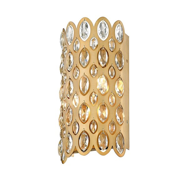 Z-Lite Heirloom Brass Dealey 2-Light Wall Sconce