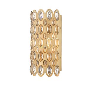 Z-Lite Heirloom Brass Dealey 2-Light Wall Sconce