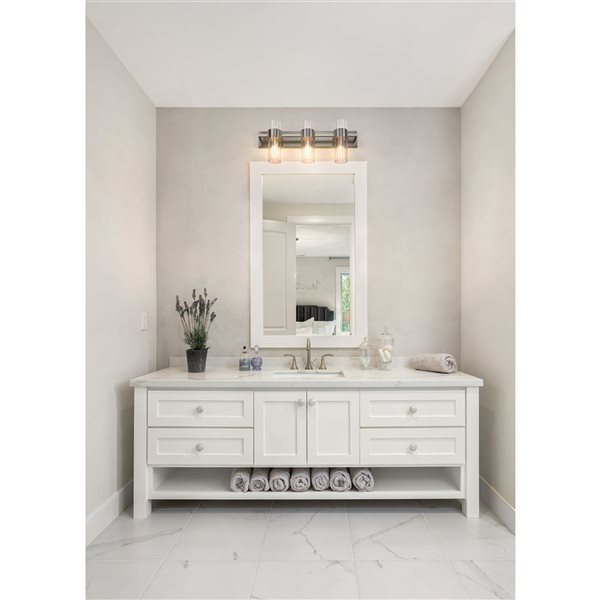 Z-Lite Brushed Nickel Lawson 3-Light Vanity