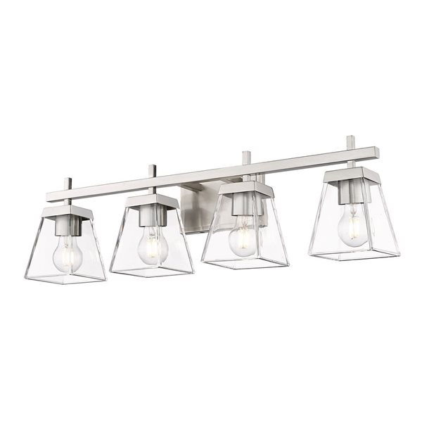 Z-Lite Brushed Nickel Lauren 4-Light Vanity