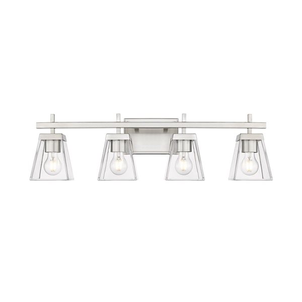 Z-Lite Brushed Nickel Lauren 4-Light Vanity