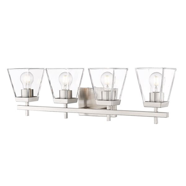 Z-Lite Brushed Nickel Lauren 4-Light Vanity