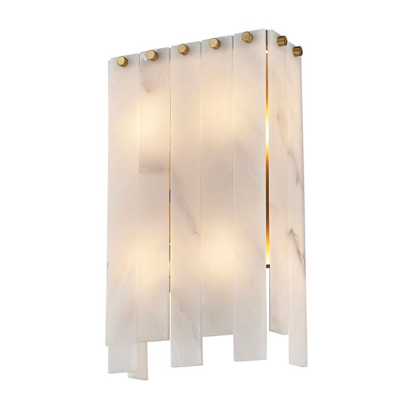 Z-Lite Rubbed Brass Viviana 4-Light Wall Sconce