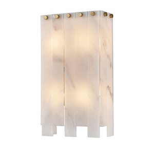 Z-Lite Rubbed Brass Viviana 4-Light Wall Sconce