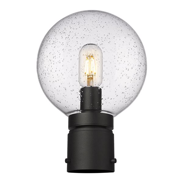 Z-Lite Black Laurent 1-Light Outdoor Post Mount Fixture