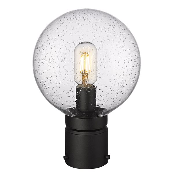 Z-Lite Black Laurent 1-Light Outdoor Post Mount Fixture