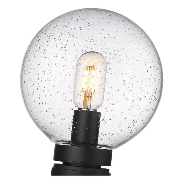 Z-Lite Black Laurent 1-Light Outdoor Post Mount Fixture