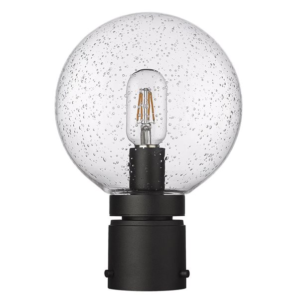 Z-Lite Black Laurent 1-Light Outdoor Post Mount Fixture