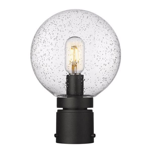 Z-Lite Black Laurent 1-Light Outdoor Post Mount Fixture