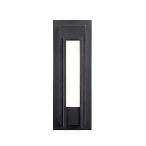 Z-Lite Black 7-in Keaton 1-Light Outdoor Wall Sconce