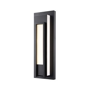 Z-Lite Black 7-in Keaton 1-Light Outdoor Wall Sconce