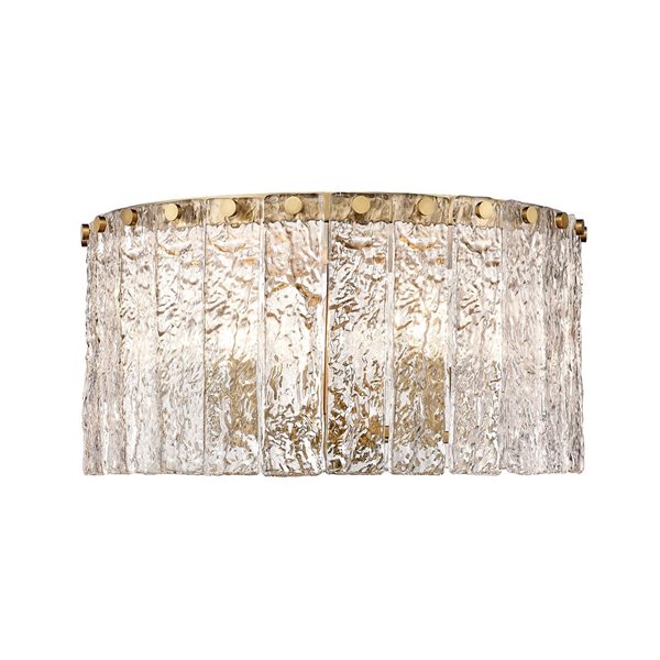 Z-Lite Modern Gold Glacier 5-Light Flush Mount