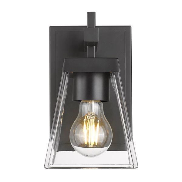 Z-Lite Matte Black Lauren 1-Light Wall Sconce