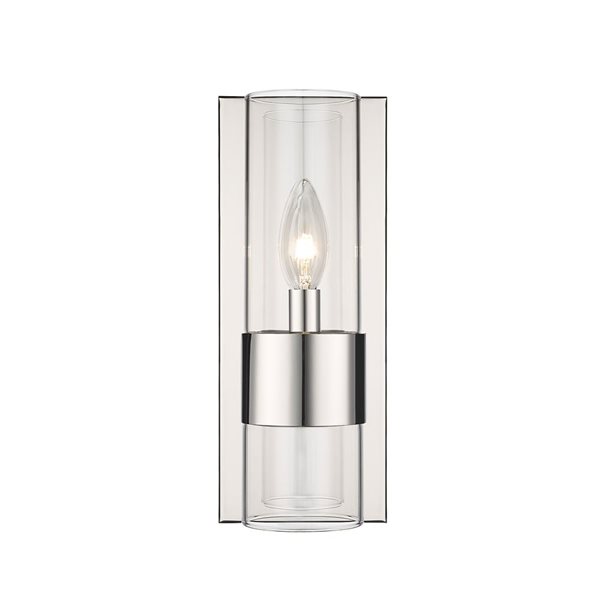 Z-Lite Polished Nickel Lawson 1-Light Wall Sconce