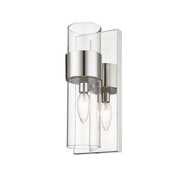 Z-Lite Polished Nickel Lawson 1-Light Wall Sconce