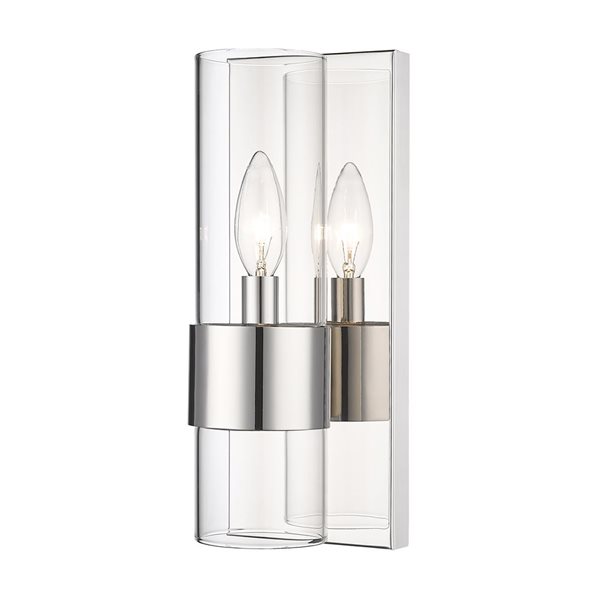 Z-Lite Polished Nickel Lawson 1-Light Wall Sconce