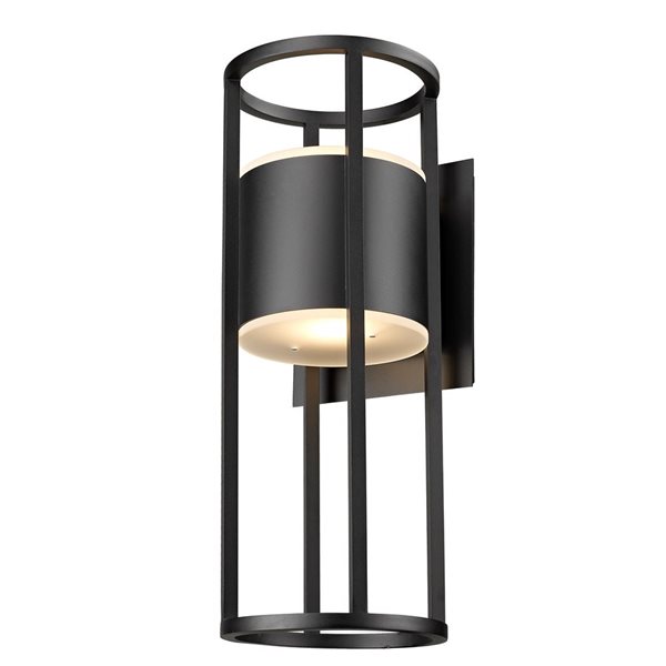 Z-Lite Black 9.25-in Luca 2-Light Outdoor Wall Sconce