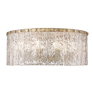 Z-Lite Modern Gold Glacier 8-Light Flush Mount