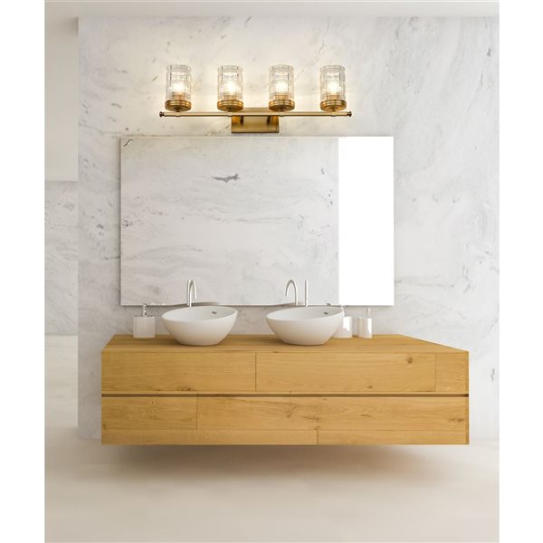 Z-Lite Heirloom Gold Archer 4-Light Vanity