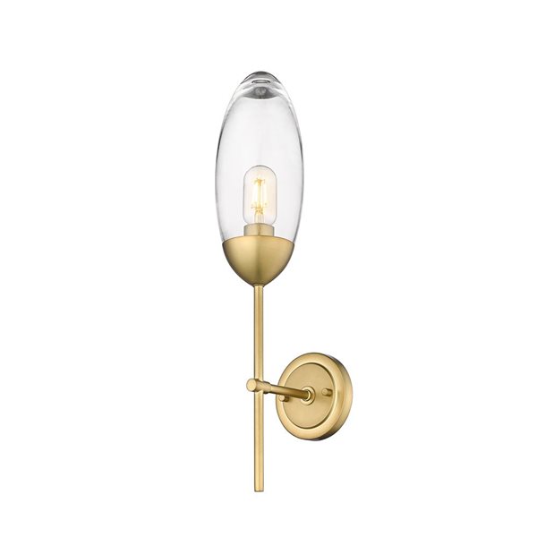 Z-Lite Rubbed Brass Arden 1-Light Wall Sconce