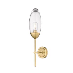 Z-Lite Rubbed Brass Arden 1-Light Wall Sconce