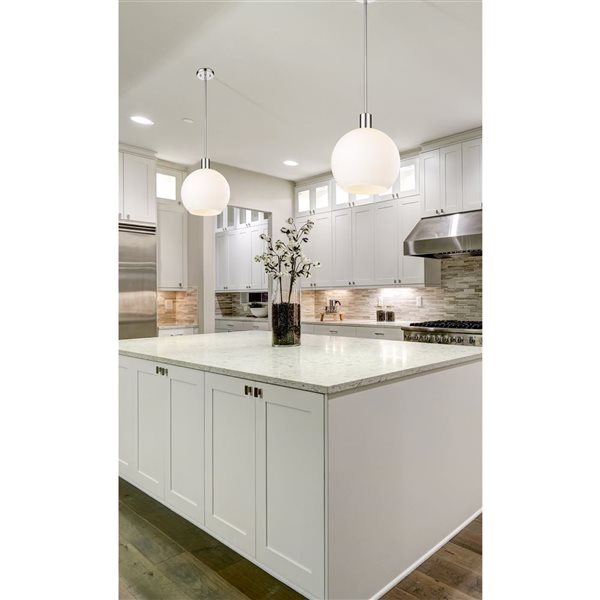 Z-Lite Polished Nickel Margo 1-Light Pendant