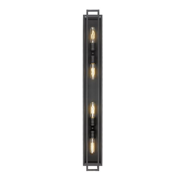 Z-Lite Matte Black Titania 4-Light Vanity