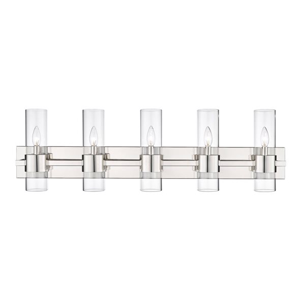 Z-Lite Polished Nickel Lawson 5-Light Vanity