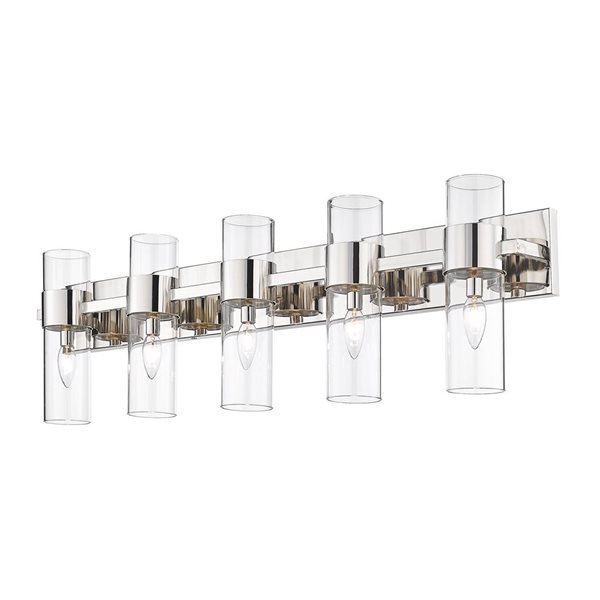 Z-Lite Polished Nickel Lawson 5-Light Vanity