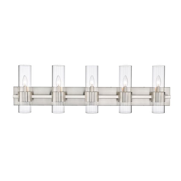 Z-Lite Brushed Nickel Lawson 5-Light Vanity