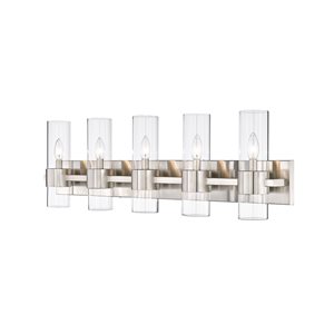 Z-Lite Brushed Nickel Lawson 5-Light Vanity