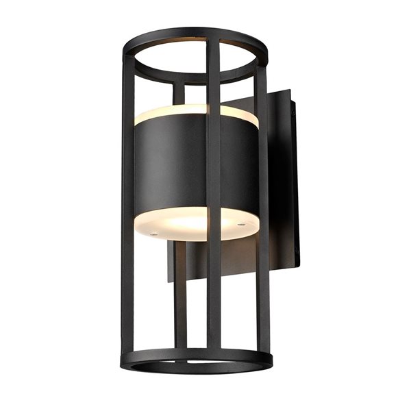 Z-Lite Black 5.75-in Luca 2 Light Outdoor Wall Sconce