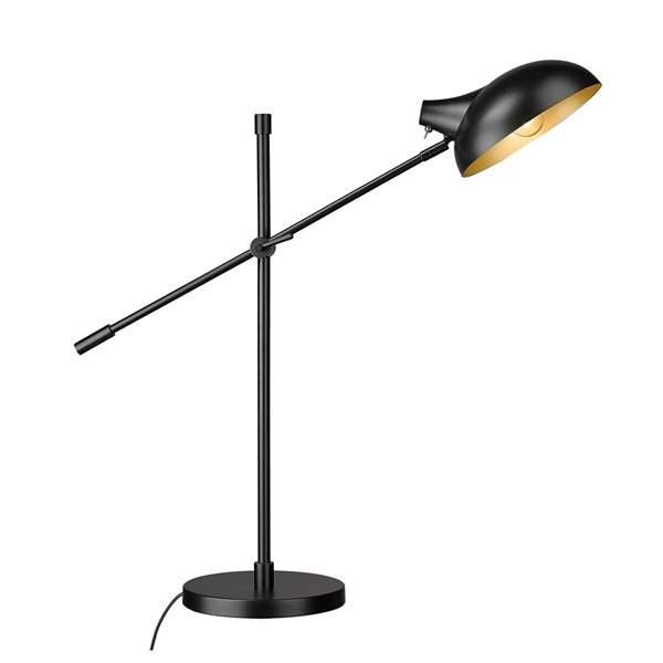 Z-Lite Bellamy Matte Black 1-Light Table Lamp