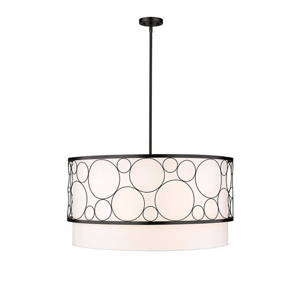 Z-Lite Matte Black Kendall 5-Light Pendant