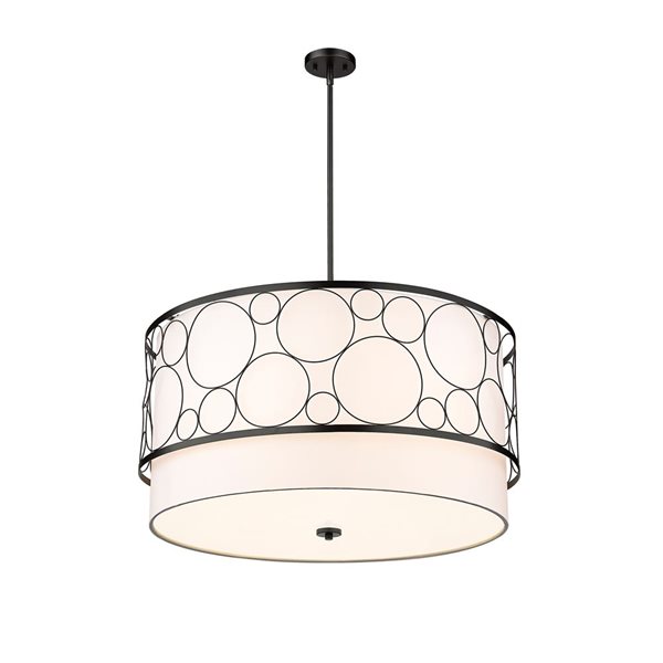 Z-Lite Matte Black Kendall 5-Light Pendant