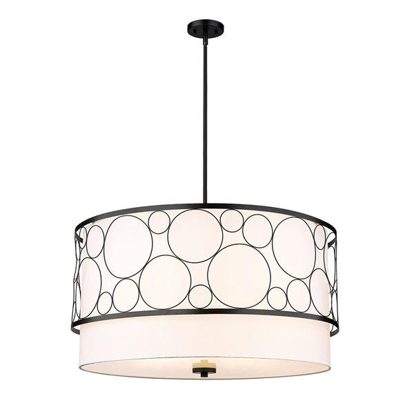 Z-Lite Matte Black Kendall 5-Light Pendant