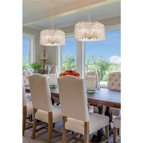 Z-Lite Modern Gold Glacier 5-Light Pendant