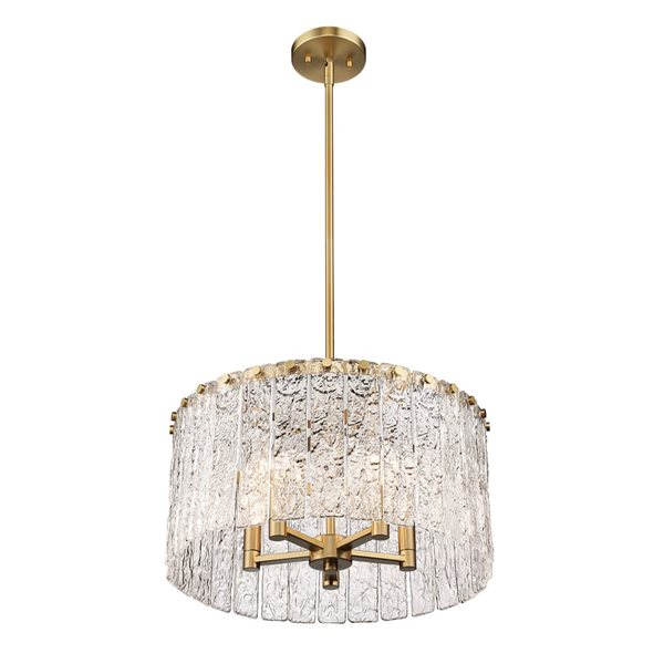 Z-Lite Modern Gold Glacier 5-Light Pendant